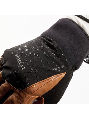 Decathlon Forclaz Yetişkin Trekking Eldiveni - Deri - Kahverengi - MT900