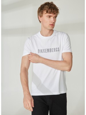 Bikkembergs Beyaz Erkek T-Shirt C 4 101 2s