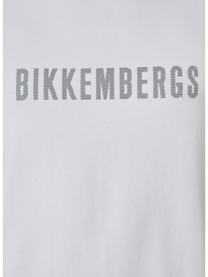 Bikkembergs Beyaz Erkek T-Shirt C 4 101 2s