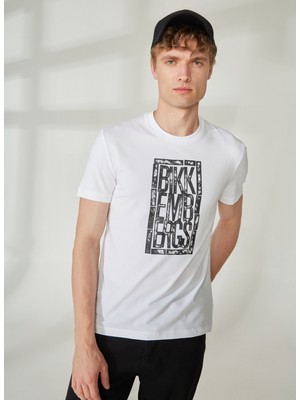 Bikkembergs Beyaz Erkek T-Shirt C 4 101 2V