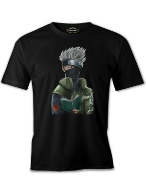 Naruto - Kakashi Siyah Erkek Tshirt