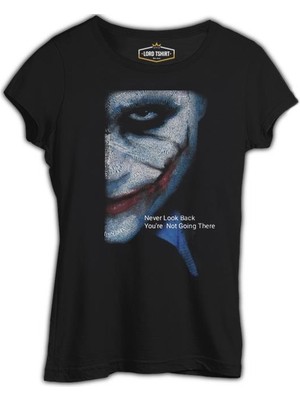 Lord T-Shirt Joker - Never Look Back Siyah Kadın Tshirt