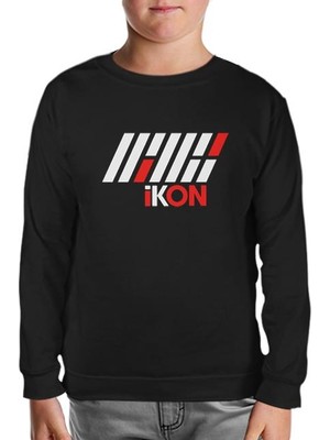 Lord T-Shirt Ikon - Logo Yazı Siyah Çocuk Sweatshirt
