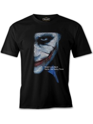 Joker - Never Look Back Siyah Erkek Tshirt
