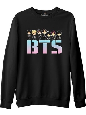 Lord T-Shirt Bts - Guys Siyah Erkek Kalın Sweatshirt
