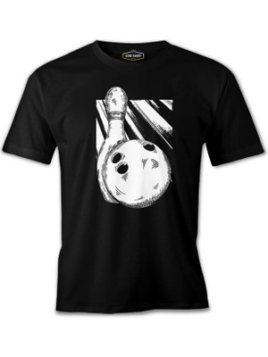 Lord T-Shirt A Bowling Pin And Ball Siyah Erkek Tshirt