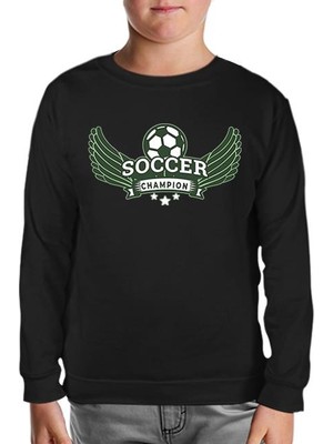 Lord T-Shirt Soccer Ball Champion Siyah Çocuk Sweatshirt