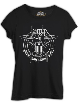 Lord T-Shirt Lamb Of God - Pure Metal Siyah Bayan Tshirt