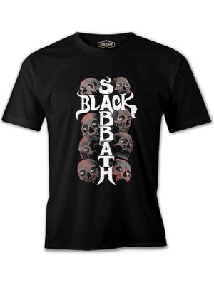 Lord T-Shirt Black Sabbath - Skulls Siyah Erkek Tshirt