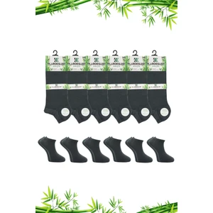 Kardeşler Çorap Erkek Bambu Patik Füme Çorap Dikişsiz 6'lı Paket