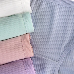 Pamuklu Düz Genç Kız Çocuk Fitilli Slip Külot 5 Li Set Paket Normal Bel