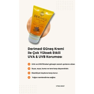 Uva & Uvb Korumalı SPF50+ Aloe Vera Içerikli Yüz/vücut Travel Çanta Boy Güneş Kremi