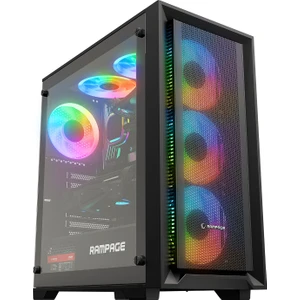 VOYAGER 750W 80+ BRONZE Siyah 4*RGB Auto Fan ATX Mid-T Gaming Oyuncu Kasası