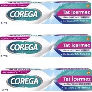 Tat Içermez Diş Protezi Yapıştırıcı Krem  40G (3 Adet)
