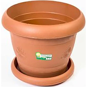 Köy Tohumları 1 Adet Saksı Plastik Çiçek Saksısı 16,5X14 Balkon Ev Bahçe Saksı Plastik