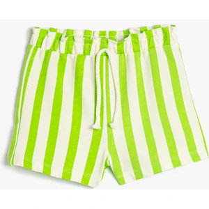 Şort Beli Bağlamalı Pamuklu