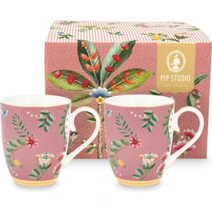 Pip Studio La Majorelle Pembe Porselen Kupa Seti 350 Ml