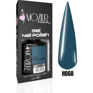 H060 UV LED Kalıcı Oje Derin Mavi Renk 10 ml Uzun Süreli Kullanım İçin