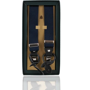 La Pescara Bordo - Hardal Renk Deri Bağlantılı Erkek Pantolon Askısı PAN137