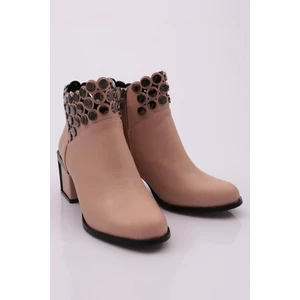 820-22K Kadin Kristal Taşli Topuklu Bot