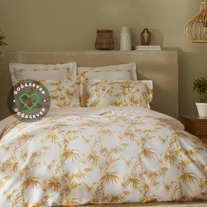 Karaca Home Grove Bambu Çift Kişilik %100 Pamuk Nevresim Takımı Sarı