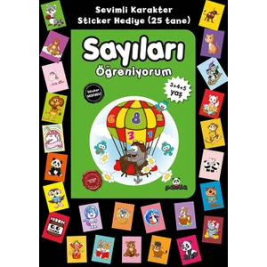 Stickerlı 3+4+5 Yaş Sayıları Öğreniyorum - Pedagog Afife Çoruk