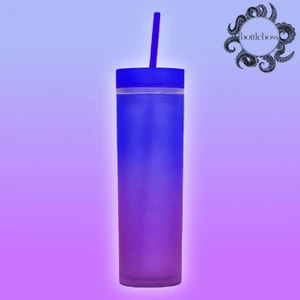 Bottle Boss Bottleboss Çift Katmanlı Pipetli Çift Renkli Sızdırmaz Bardak Matara 480 ml