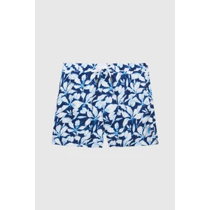 Regular Fit Lacivert Baskılı Şort Mayo 0EC62AD06105M