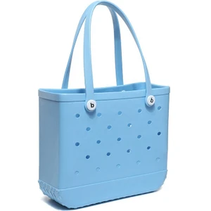 Moda Açık Eva Plaj Çantası Taşınabilir Depolama Deliği Büyük Çanta (Yurt Dışından)