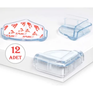 12 Adet Masa Sehpa Köşe Koruyucu Bebek Çocuk Koruyucu Set Takım