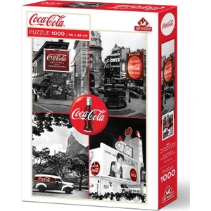Art Puzzle Coca-Cola Siyah Beyaz'ın Kırmızılığı 1000 Parça Puzzle