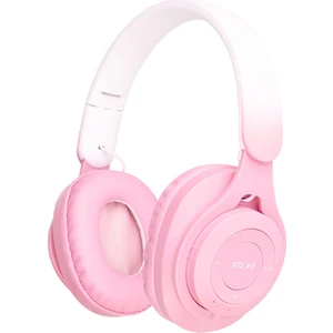 Case 4U M6 Plus Ayarlanabilir ve Katlanabilir Kulak Üstü Bluetooth Kulaklık - Micro USB - Pembe