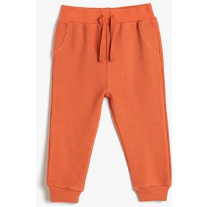 Basic Jogger Eşofman Altı Beli Bağlamalı Kaşkorse Pamuklu