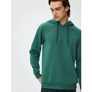 Basic Kapşonlu Sweat Uzun Kollu