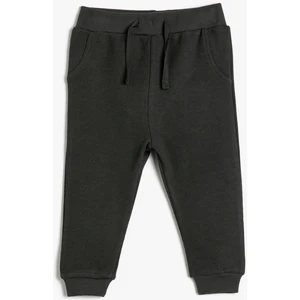 Basic Jogger Eşofman Altı Beli Bağlamalı Kaşkorse Pamuklu
