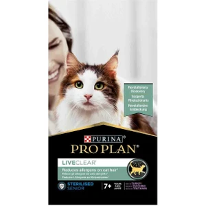 Pro Plan Liveclear Kısırlaştırılmış +7 Yaş Üzeri Hindi Etli Kedi Maması 1,4 kg