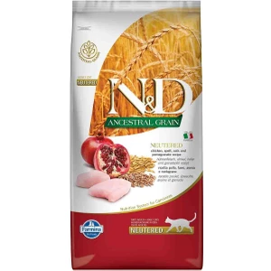Nd Düşük Tahıllı Tavuklu ve Narlı Kısırlaştırılmış Kedi Maması 10KG