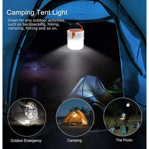 Solar & USB Şarjlı Güneş Enerjili Kamp Feneri Lamba Powerbank El Feneri