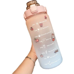 2 L Motivasyon Işaretli Su Matarası (Yurt Dışından)