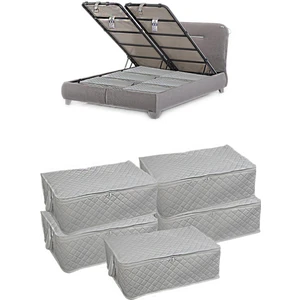 5 Adet Bazaaltı Hurç 60X40X22 - Büyük Boy Baza Hurcu(Beyaz)