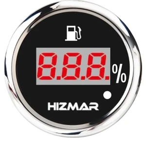 Siyah Dijital Yakıt Seviye Göstergesi - Karavan & Tekne & Jeneratör - Özel Tasarım - Hg 20