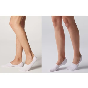 Nova Socks Dikişsiz Bambu Görünmez Babet Çorap 4lü Beyaz