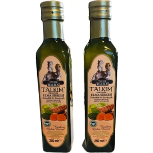 Talkım Organik Zencefil ve Zerdeçallı Elma Sirkesi 250 ml 2 Adet