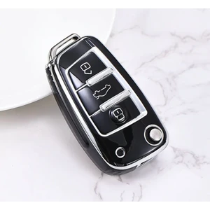 Yıldız Tuning Audi A3 8p Anahtar Kılıfı Parlak Siyah Silver