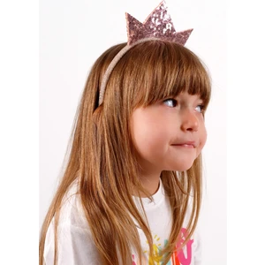 Le Mabelle Rose  Payetli Kız Çocuk Kraliçe Taç