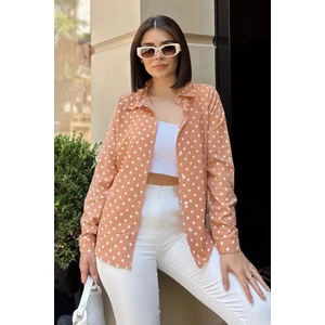 New Laviva Somon Klasik Yaka, Uzun Kol, Digital Baskılı Kumaş, Regular Kalıp/kesim, Gömlek