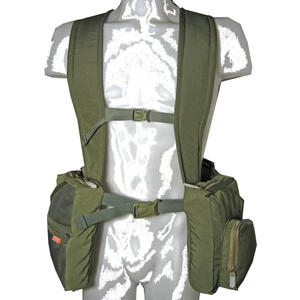 Horizon Av 23 Askılı File Haki + Düz Renk Yelek - Av Yeleği-0141