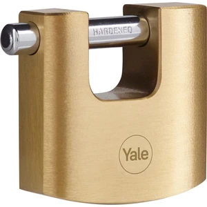 Yale Oval Kayar Pimli Pirinç Asma Kilit 60 mm Çift Yönlü Gümüş - Beyaz 1 Adet