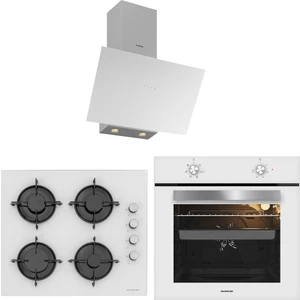 BO65E1W01-CS5349W01-3481 Flam BeyazCam Ankastre Set