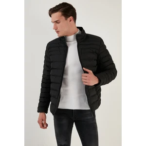 Dik Yaka Fermuarlı Cepli Slim Fit Şişme Mont Erkek Mont 649002